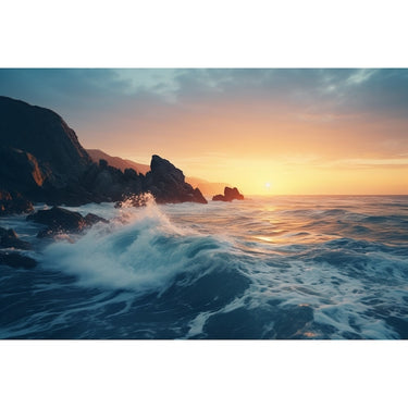 Realistic Sunset Canvas